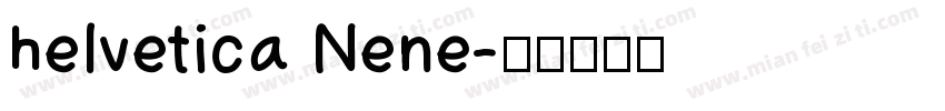 helvetica Nene字体转换